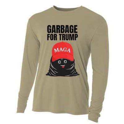 Proud Maga Garbage For Trump Supporter Trash Bag Cartoon Cooling Performance Long Sleeve Crew