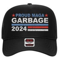 Proud Maga Garbage Trump Supporter High Crown Mesh Back Trucker Hat