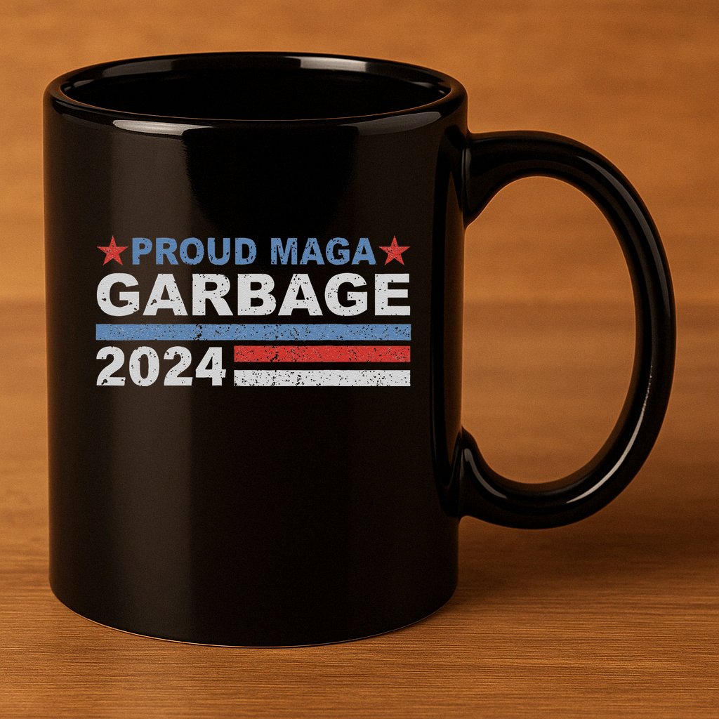 Proud Maga Garbage Trump Supporter 11oz C Handle Ceramic Mug