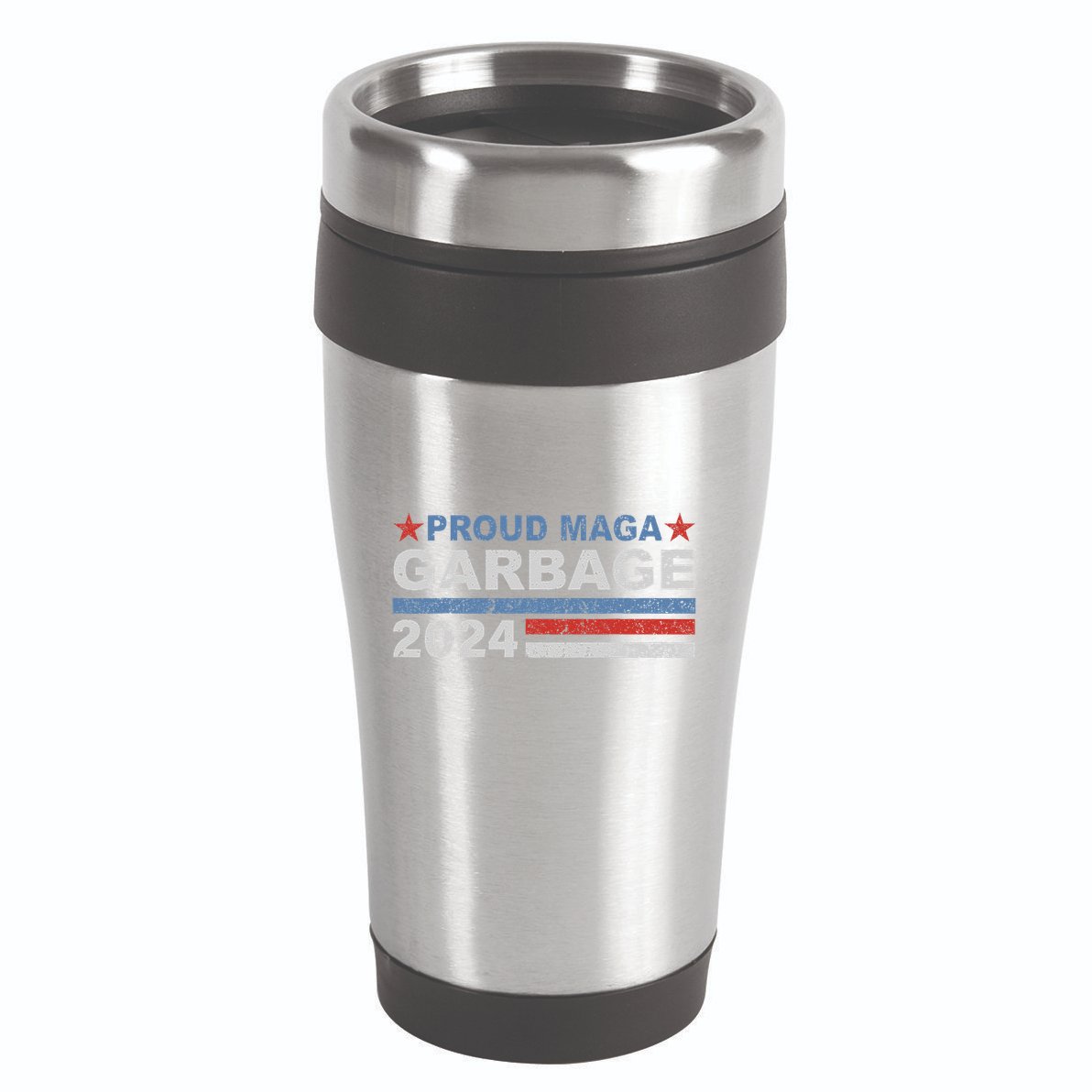 Proud Maga Garbage Trump Supporter 16oz Travel Tumbler