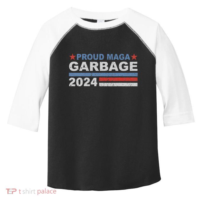 Proud Maga Garbage Trump Supporter Toddler Fine Jersey T-Shirt