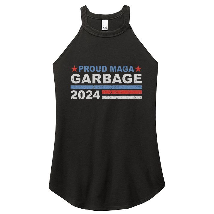 Proud Maga Garbage Trump Supporter Women's Perfect Tri Rocker Tank