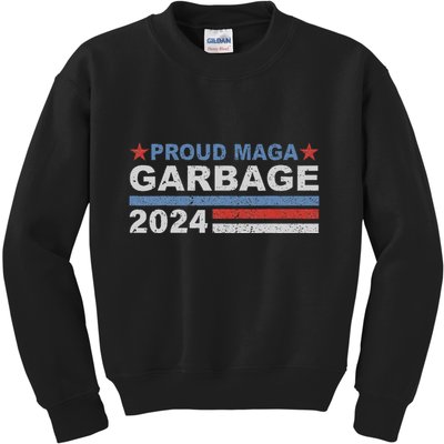 Proud Maga Garbage Trump Supporter Kids Sweatshirt