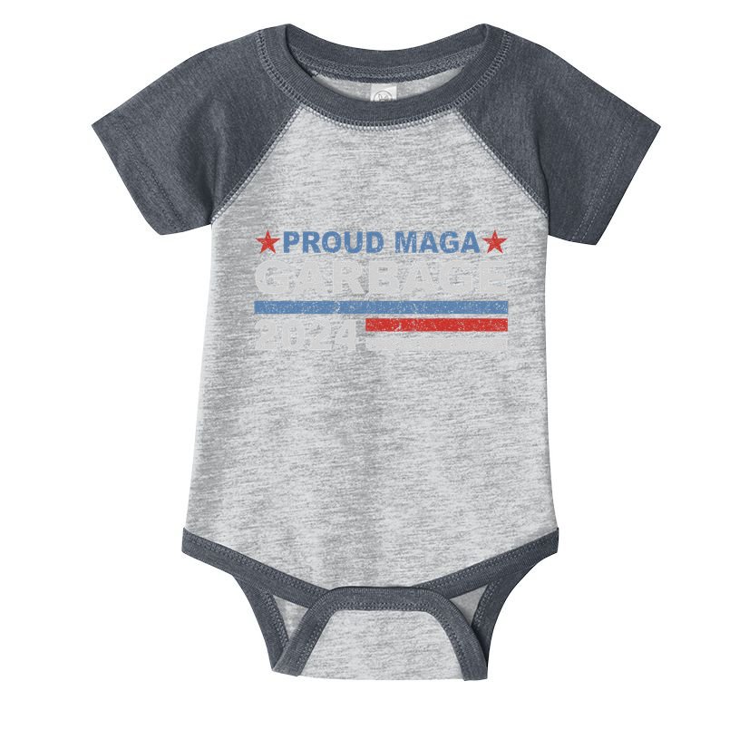 Proud Maga Garbage Trump Supporter Infant Baby Jersey Bodysuit