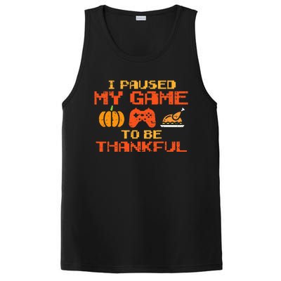 Paused My Game Thankful Video Gamer Thanksgiving PosiCharge Competitor Tank