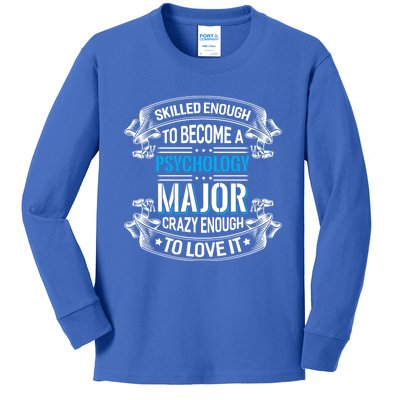 Psychology Major Gift Psychologist Gift Kids Long Sleeve Shirt