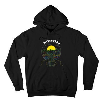 Pittsburgh Music Guitar 412 Pittsburgh Bridges Hoodie