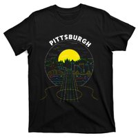 Pittsburgh Music Guitar 412 Pittsburgh Bridges T-Shirt