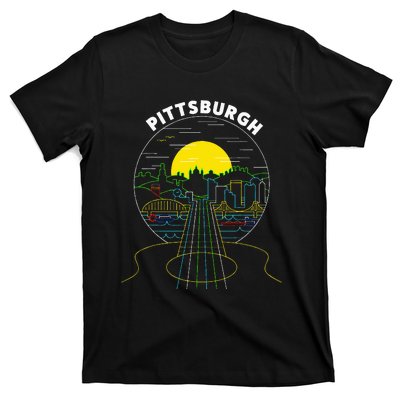 Pittsburgh Music Guitar 412 Pittsburgh Bridges T-Shirt