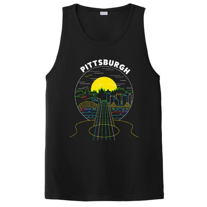 Pittsburgh Music Guitar 412 Pittsburgh Bridges PosiCharge Competitor Tank