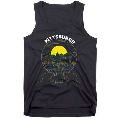 Pittsburgh Music Guitar 412 Pittsburgh Bridges Tank Top