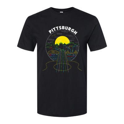 Pittsburgh Music Guitar 412 Pittsburgh Bridges Softstyle CVC T-Shirt