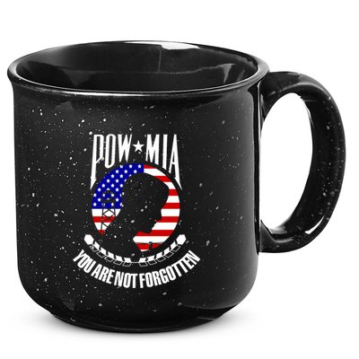 Pow Mia Gift American Flag You Are Not Forgotten Gift 15oz Campfire Ceramic Mug