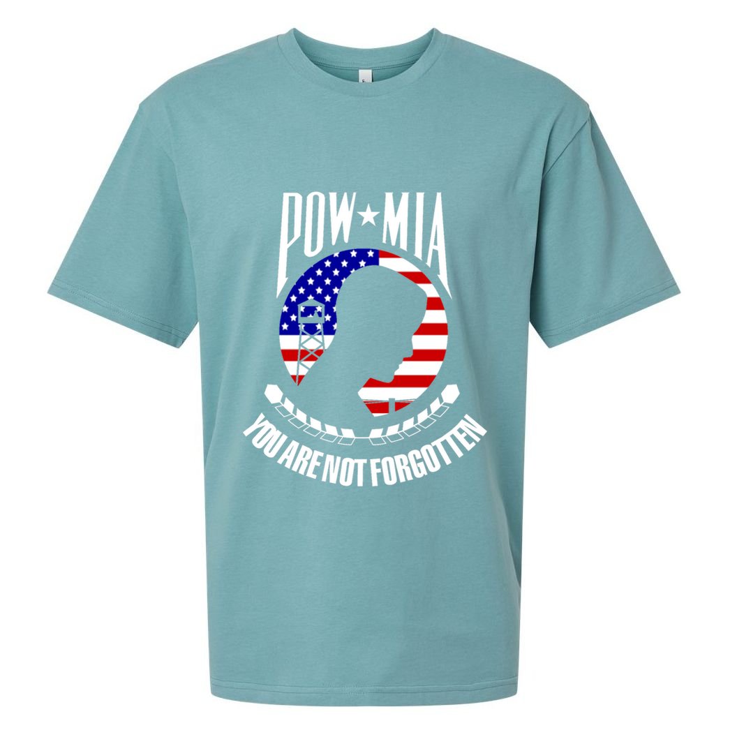 Pow Mia Gift American Flag You Are Not Forgotten Gift Sueded Cloud Jersey T-Shirt