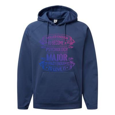 Psychology Major Gift Psychologist Gift Performance Fleece Hoodie