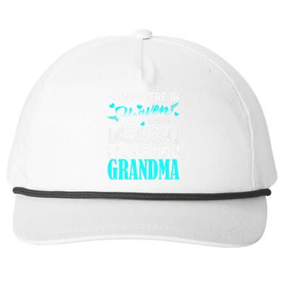 Proud My Grandma In Heaven Happy Mother Day Proud Of Grandma Snapback Five-Panel Rope Hat