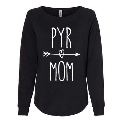 Pyr Mom Gift Cute Great Pyrenees Mom Cute Gift Womens California Wash Sweatshirt