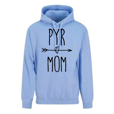 Pyr Mom Gift Cute Great Pyrenees Mom Cute Gift Unisex Surf Hoodie