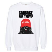 Proud Maga Garbage For Trump Supporter Trash Bag Cartoon Garment-Dyed Sweatshirt