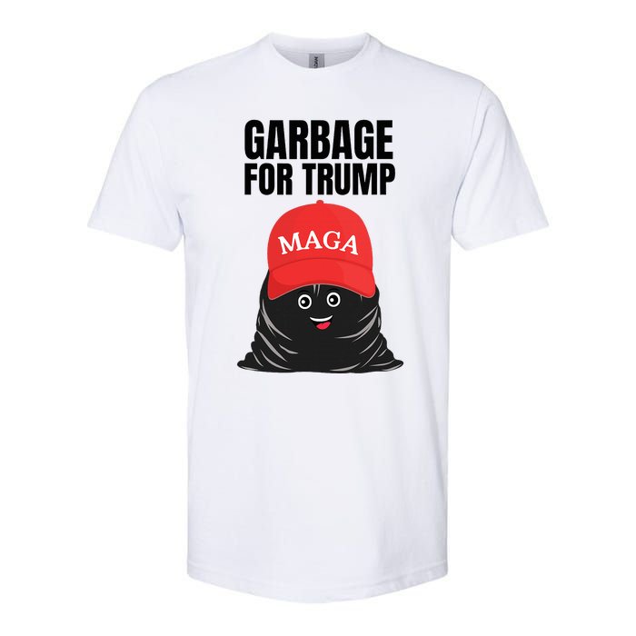 Proud Maga Garbage For Trump Supporter Trash Bag Cartoon Softstyle CVC T-Shirt