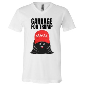 Proud Maga Garbage For Trump Supporter Trash Bag Cartoon V-Neck T-Shirt