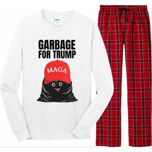 Proud Maga Garbage For Trump Supporter Trash Bag Cartoon Long Sleeve Pajama Set