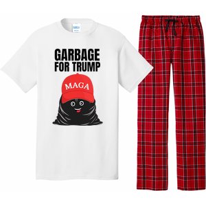 Proud Maga Garbage For Trump Supporter Trash Bag Cartoon Pajama Set