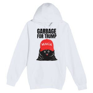 Proud Maga Garbage For Trump Supporter Trash Bag Cartoon Premium Pullover Hoodie