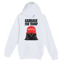 Proud Maga Garbage For Trump Supporter Trash Bag Cartoon Premium Pullover Hoodie