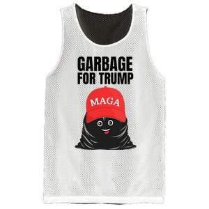 Proud Maga Garbage For Trump Supporter Trash Bag Cartoon Mesh Reversible Basketball Jersey Tank