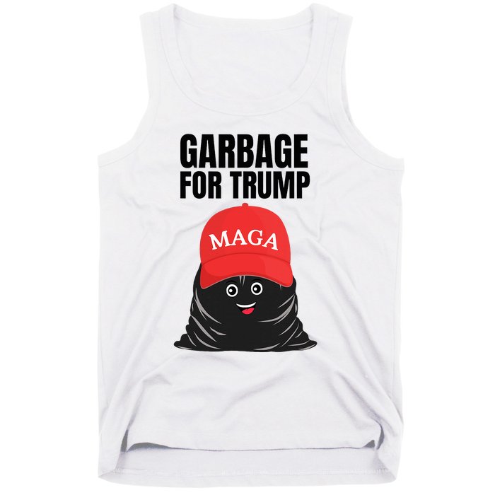 Proud Maga Garbage For Trump Supporter Trash Bag Cartoon Tank Top