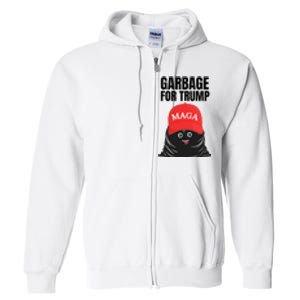 Proud Maga Garbage For Trump Supporter Trash Bag Cartoon Full Zip Hoodie