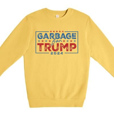 Proud Maga Garbage For Trump Supporter Premium Crewneck Sweatshirt