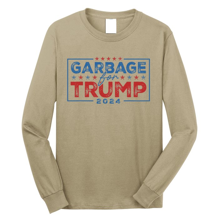 Proud Maga Garbage For Trump Supporter Long Sleeve Shirt