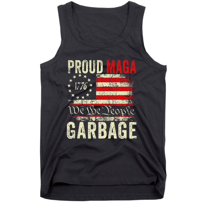 Proud Maga Garbage Make American Garbage Great Again Tank Top