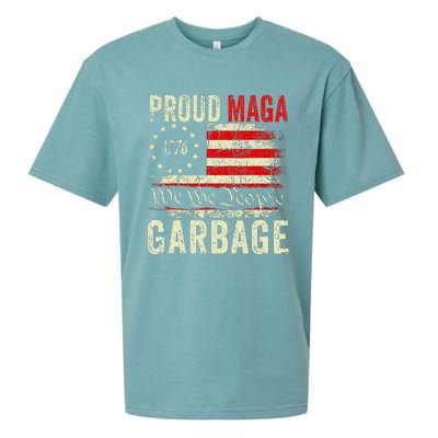 Proud Maga Garbage Make American Garbage Great Again Sueded Cloud Jersey T-Shirt