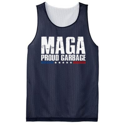 Proud Maga Garbage Trump Supporter Mesh Reversible Basketball Jersey Tank