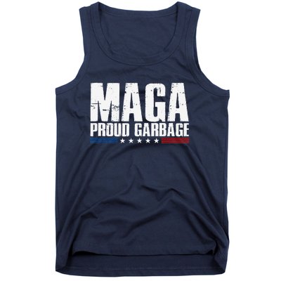 Proud Maga Garbage Trump Supporter Tank Top