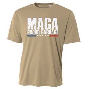 Proud Maga Garbage Trump Supporter Cooling Performance Crew T-Shirt