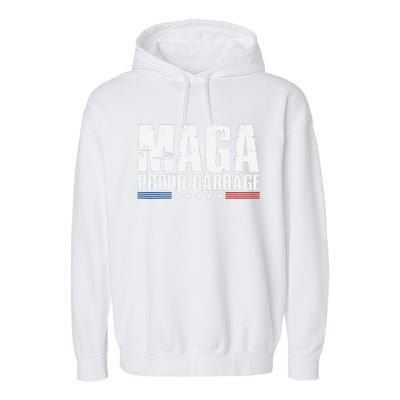 Proud Maga Garbage Trump Supporter Garment-Dyed Fleece Hoodie