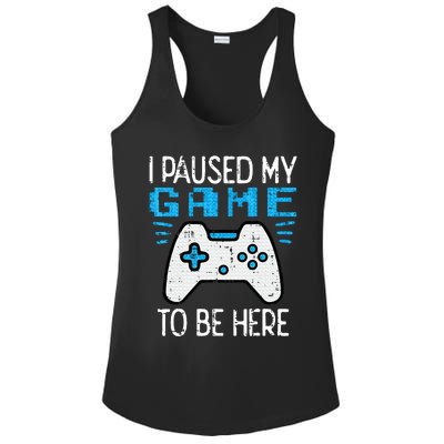 Paused My Game Gamer Controller Gaming Ladies PosiCharge Competitor Racerback Tank