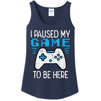 Paused My Game Gamer Controller Gaming Ladies Essential Tank