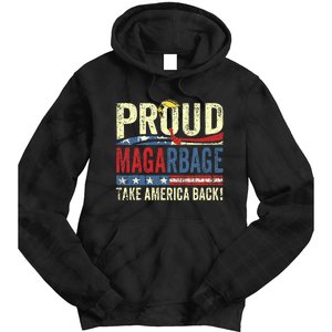 Proud Maga Garbage Proud To Be Garbage Trump Tie Dye Hoodie