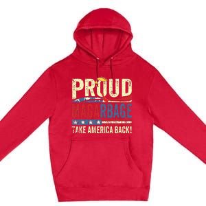 Proud Maga Garbage Proud To Be Garbage Trump Premium Pullover Hoodie