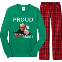 Proud Maga Garbage Proud To Be Garbage Trump Long Sleeve Pajama Set