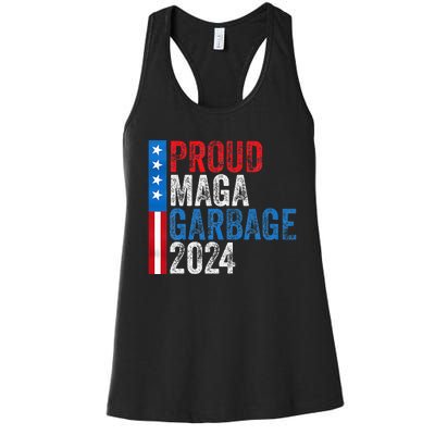 Proud Maga Garbage 2024 Women's Racerback Tank