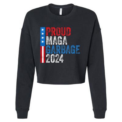 Proud Maga Garbage 2024 Cropped Pullover Crew