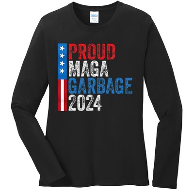 Proud Maga Garbage 2024 Ladies Long Sleeve Shirt