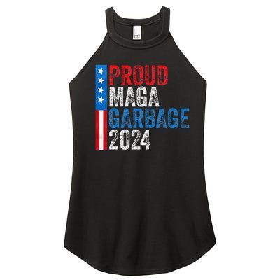 Proud Maga Garbage 2024 Women's Perfect Tri Rocker Tank