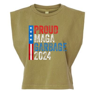 Proud Maga Garbage 2024 Garment-Dyed Women's Muscle Tee